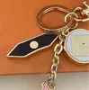 Bai Cheng Luxe modeontwerper Key Buckle Car Keychain Handmade Gold Keychains Lovers Men Dames Bag Pendant merkontwerper Keyrings voor dame