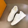 2022 Męskie Casual Flat Trainer Sneaker Luksusowy projektant oddychający biały sport sport