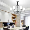 Pendant Lamps Modern Crystal Chandelier Lights Lamp For Living Room Chrome Metal LED Lighting Hanging Ceiling Fixtures WFPendant