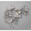 Dekorativa föremål Figurer Silver Ginkgo Leaf Bakgrund Vägghänge tredimensionell dekoration Metall JewelryDecorative