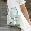 Sacs de soirée Mode Sac Femme Crocodile Motif Soie Écharpe Épaule PU Diagonal Couleur Bonbon Téléphone Mobile Petit Sac CarréSoirée