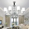 Pendant Lamps Modern Crystal Chandelier Lights Lamp For Living Room Chrome Metal LED Lighting Hanging Ceiling Fixtures WFPendant