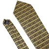 Gold Paisley Men Silk Necktie Fahsion Brooches Tie Handkerchief Cufflinks Sets 12 Colors Gifts Barry.Wang Designer 220819