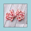 Hair Accessories Europe Baby Girls Big Bow Headband Kids Elastic Bowknot Hairband Children Turban Bandanas Colorf Diy Head Ban Mxhome Dhbqt