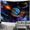 Astronaut Planet Carpet Wall Hanging Psychedelic Universe Hippie Tapiz Tarot Art Dorm Living Room Home Decor J220804