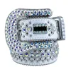 2022 Designer Belt Bb Simon Cintura da uomo Ladies Sparkling Diamond Nero Bianco Blu Rosso Multicolor K5Aw #212j