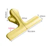 Bag Clips Stainless Steel Food Storage Bag Clips Food Snack Storage Seal Tools Multifunction Metal Office Paper Clip LX5030