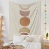 Tappeto da parete Arazzo psichedelico Sole e Luna Boho Decor Fattoria Decorazione in famiglia Nordico Appeso Tapiz Mandala Coperta J220804