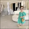 Robes de filles Summer Baby Casual Robe Dentelle Dos Nu Dots Enfants Enfants Princesse Mxhome Drop Livraison 2021 Bébé Maternité Clot Mxhome Dh6Cf