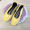 Kncokar Grandma Shoe Female Flat Bottom Style Spring STYLOW Restoring Beather Ballet Single 220819