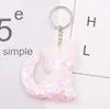 Cat Keychains Colorful Sequins Glitter Key Holder Keyring Key Chain For Car Key Cellphone Bag Handbag Charms
