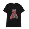 M-5XL męskie koszulki z krótkim rękawem projektant mężczyzna kobiet t koszula moda V4 tshirt z nadrukiem niedźwiedzia