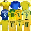 1998 Futbol Formaları 2002 Retro Camisetas Carlos Romario Ronaldinho 2004 Camisa de Futebol 1994 Brasil 2006 1982 Rivaldo Adriano Brasils