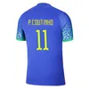 22 23 L. Paqueta Neres Women Soccer Jersey P. Coutinho Firmino G. Jesus Marcelo Pele Home Away Football Shirts Krótkie rękawie