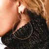 Dangle & Chandelier Cost-effective Fashion Round Drop Korean Earrings For Women Geometric Heart Gold Wedding JewelryDangle