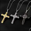 Подвесные ожерелья отличные подвески для сереро/черного цвета подарки мужчина мужские ювелирные украшения из нержавеющей стали MJFashion Dhost