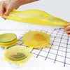 LID Universal Silicone Suge 6pcs Easy Vacuum Seal Stretch Sealer Bowl Can Pan Pot Caps Cover Kitchen Cookware Accessories Sxjun6