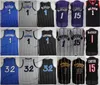 NCAA Vintage 1996 Basketball Jersey Penny Hardaway 1 T-Mac Tracy McGrady Vince Carter 15 Jerseys Blue Black Stitched