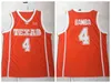 Mens Vintage Texas Longhorns College Basketball Jerseys Mohamed Bamba 4 Kevin Durant 35 Home Orange NCAA Stitched Shirts Oak Hill High Schoo