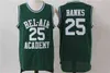 #14 Will Smith Black Green Yellow NCAA The Fresh Prince of Bel-Air Stitched Academy Movie Version Jersey #25 Carlton Banks Jerseys Men's T-s