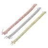 Armreif Designer 2021 Top Qualität Roségold Silber Farbe Klassische Kette Choker Schmuck Hochglanz 10mm Herringbone Schlangenarmband für Frauen