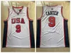 Vintage Majornland High School Vince Carter 15 Basketball Jerseys 2000 USA Mens NCAA North Carolina Tar Heels Stitched