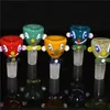 Cachimbos de água nos EUA Cor Cannibal Tigela de flores 14mm 18mm Tigelas de vidro masculino para tabaco Bong Piece Bongs de vidro Água Dab Plataformas de petróleo Cachimbos