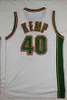 Gary 20 Payton Syched Vintage Kevin 35 Durant Seattle baskettröjor Shawn 40 Kemp Ray 34 Allen Green Yellow Red Retro Stitched Jersey