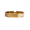 Classic H Bangle Men Femmes 18k Gold Letter Bracelets Luxury Design Bijoux Colorfast Hypoallergenic Birthday Gift