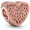 Cheio de romance Rose Charme Dia dos Namorados 925 Sterling Silver Contas encaixa no colar de pulseiras de joias de estilo Pandora europeias Andy Jewel 781811 Ro