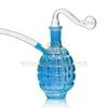 OB-1154 Oil Water Burner Glass Pipes 5.4 Inches Amazing Design Grenade Shape Hookah Smoking Pipe