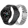 Metallrem för Samsung Galaxy Watch 4 Classic 46mm 42mm Inga Gaps krökta slut rostfritt stålarmband för Watch 4 44mm 40mm 220819