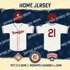 2022 Kansas City Monarchs Jersey Throwback 5 Jackie Robinson Negro League 100% Sömda anpassade basebolltröjor Alla namnnummer bra kvalitet