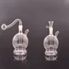 Colorido Bulb Shap Colorido MINI Hookah 10mm feminino água dab rig bong com tigela de queimador de óleo de vidro ou tigelas para fumar tabaco e palha de silicone