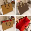 ONDERWEG Onthego Top Dames Luxe Ontwerpers Crossbodytassen Dameshandtassen Portemonnee Tote Bag Dames Casual Tote PVC lederen schoudertas Vrouwelijk Winkelen Grote portemonnee 5A