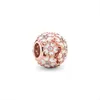 Серебряная белая первичная луга Pandora Rose White Emamel Clear Cz Authentic 925 Beads Charms подходит для европейского стиля Jewelr Endy Jewel