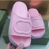 Mode Slipper Frauen Luxus Designer Sandale Lady Slides Plattform Keil Regenbogen Sommer Hausschuhe für Damen Marken Dearfoam Rubber Beach rosa schwarz 40 41 42 43 44 45