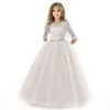 Ados Filles Princesse Robe Enfants Soirée Robe Fleur Filles Robe De Mariée Robes Enfants Pour Les Filles Costume 8 10 12 14 Année Y220819