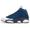 13 13s Jumpman Zapatillas de baloncesto para hombre Cancha Púrpura Patio de juegos Gimnasio de raza inversa Red Flint Hyper Royal French Blue Dmp University Gold Black Cats Tamaño 7-13