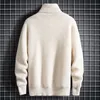 Men's Sweaters Winter High Neck Thick Warm Sweater Men Turtleneck Brand Mens Cashmere Male Pullovers Men's Knitwear Sueter MasculinoMen'