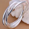 Bangle Designer Fashion 925 Silver Armband Bangles Women Three Lines High Quality 925 Jewelry