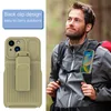 Schokbestendige riemclip Holster Stickstand Cases voor iPhone 13 12 11 Pro Max Bracket Holder Stand Telefoon Covers Funda