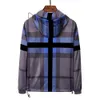 Men's Jacket Hooded Fall Winter Style and Women's Trench Coat Long Sleeve Fashion Zipper Word Brand Plaid Print Designer a Variety of Wind Overcoat Large Size 3xl2vby