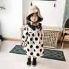 Barnklänningar för flickor Autumn New Toddler Clothes Korea Girls Dresses Polka Dot Peter Pan Collar Baby Barnkläder Y220819