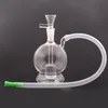 Commercio all'ingrosso Buld forma 10mm femmina fumante acqua dab rig bong con bruciatore a nafta in vetro o tubo in silicone per tabacco