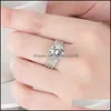 Bande Anneaux Bague En Or Pour Femmes Hommes De Luxe De Mariée De Fiançailles De Mariage Fine Jewelry Sier Moissanite Diamant Drop Delivery 202 Carshop2006 Dhj24