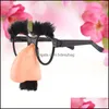 Украшение вечеринки 1 ПК Big Nose Funcle Glasses Costume Cospla