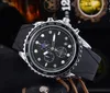 Men Watches 44MM Multi-function Dial Manual Scanning Quartz Movement Chronograph Stopwatch Stainless Steel Making Fashion Men's wristWatches