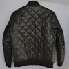 Early Winter Deep Autumn Warm Genuine Leather Jacket Men Quilted Plaid Soft Sheepskin Coat Man Leather Coat Asian Size 4XL M264 220819