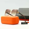 Bai Cheng Marca Moda Hombres Mujeres Diseñador Gafas de sol Piloto Gafas de sol Gafas de lujo Gafas de sol Conductor Marco completo Lente de cristal Polaroid con caja